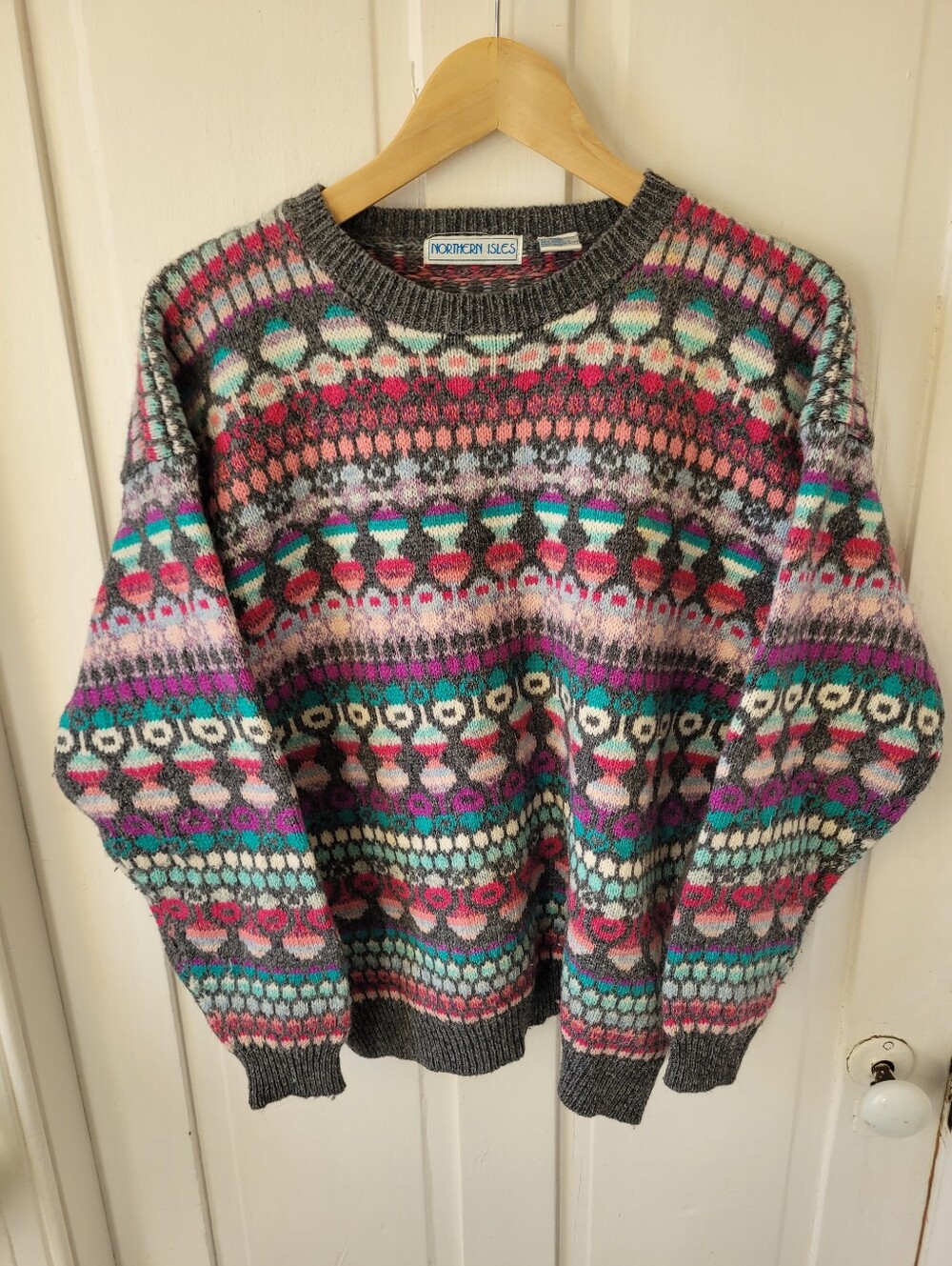 Wool Blend Patternef Northern Isle  Sweater